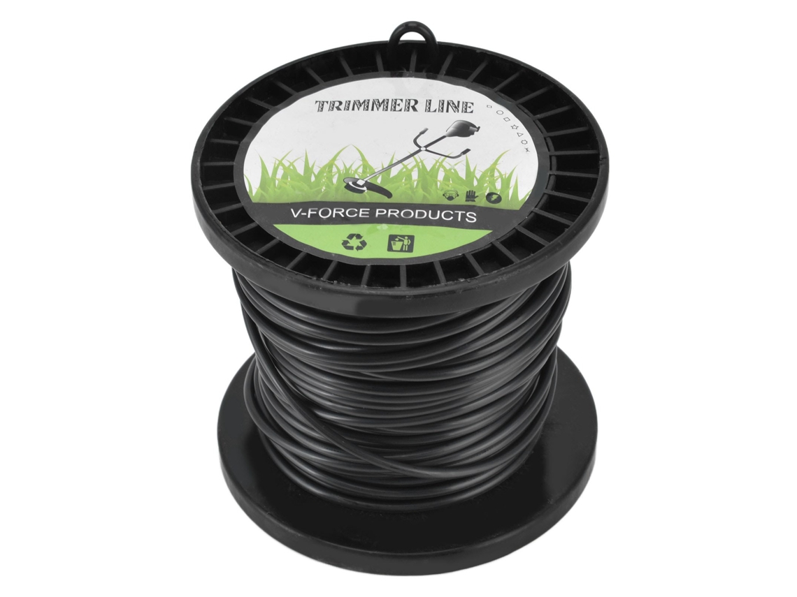 Hilo redondo negro de 3,3 mm para desbrozadora Husqvarna, alta eficiencia, 30 m