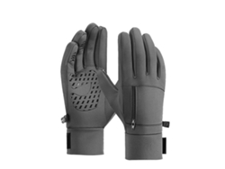 Omni-guantes Calientes De Invierno Poliéster Impermeable A Viento Con Pantalla Táctil Para Correr Senderismo Gris