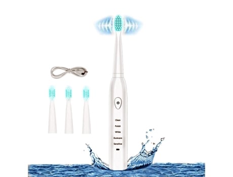 Cepillo de dientes eléctrico ZMDECQNA sónico cabezales de repuesto incluidos como regalo ideal para adultos niños y parejas use un impermeable de c...