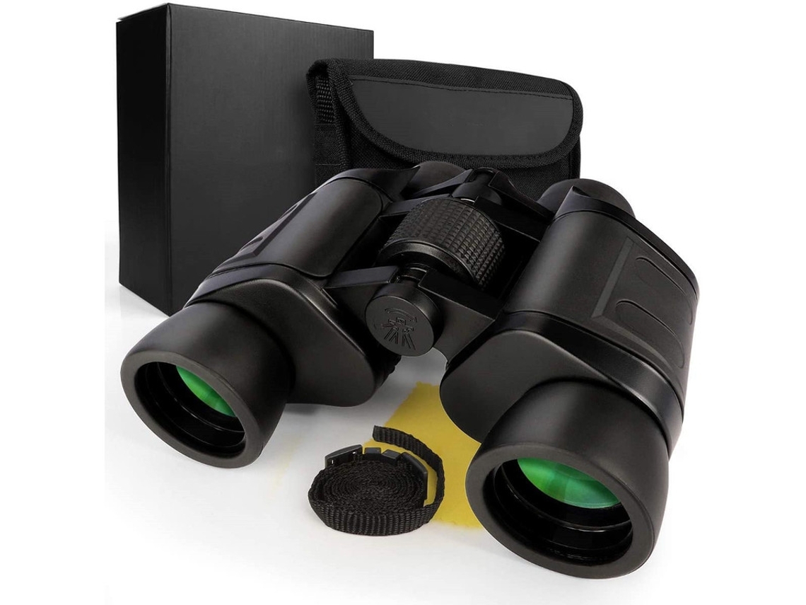 Binoculares 8x40, estuche de transporte de tela pulida, para observación de aves para adultos, compactos, ligeros, color negro Yizhood