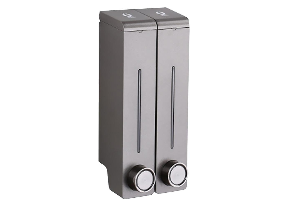 Dispensador de jabón líquido para ducha de baño de pared de 320 ml, color gris Rosewell