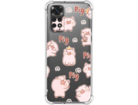 Carcasa Xiaomi Redmi Note 11 TUMUNDOSMARTPHONE Dibujos Antigolpes Cerdos Multicolor