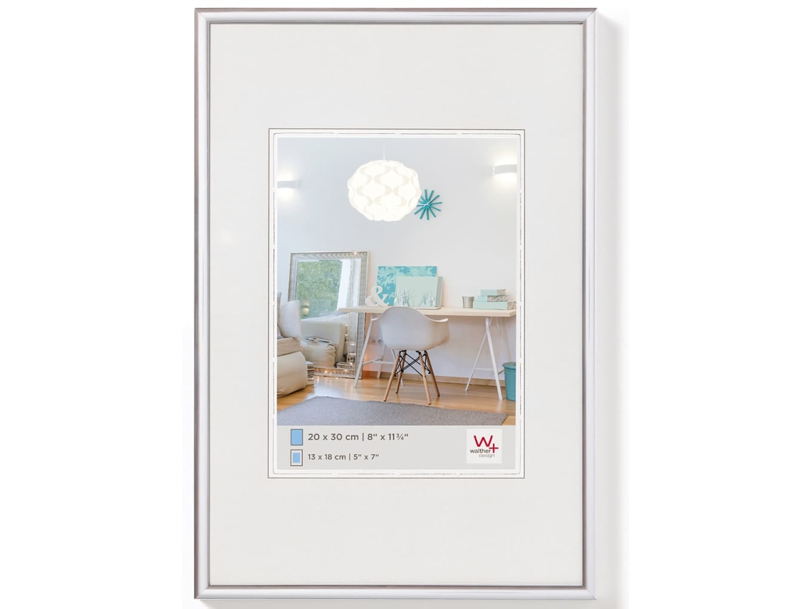 Marco de fotos New Lifestyle plateado 40x60 cm WALTHER DESIGN