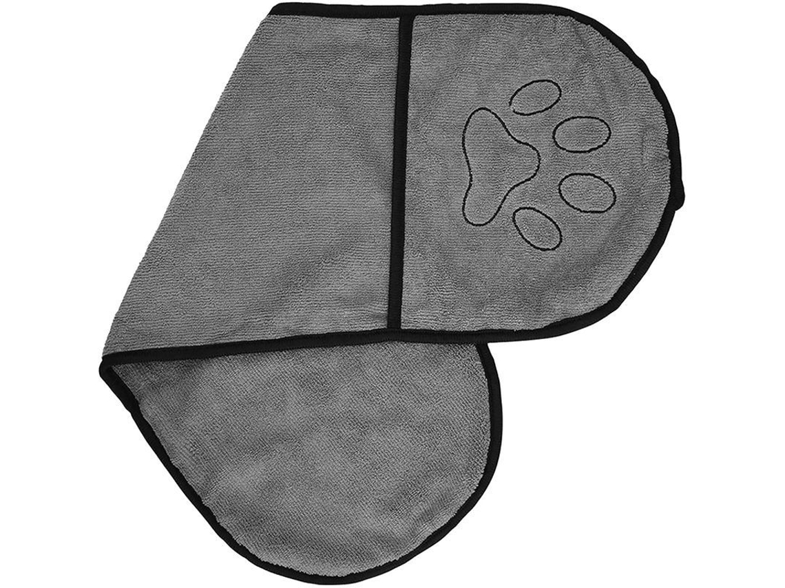 Toalla De Baño Para Mascotas, Microfibra Absorbente, Secado Rápido, Lavable A Máquina, 25 X 8,85 Pulgadas, Gris