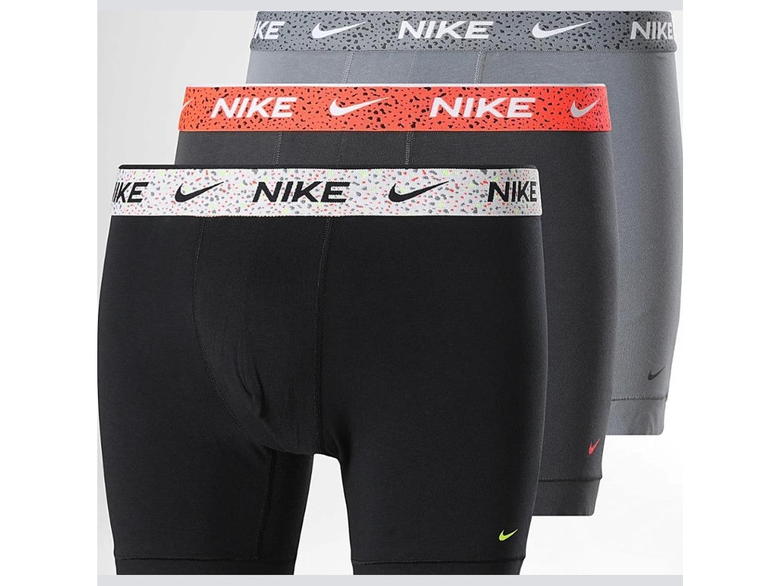 Boxer Nike Trunk 3pk Ke1284 0w3 Negro