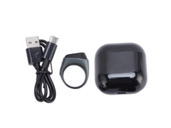 Anillo Inteligente Bluetooth Contador De Pasos Con Pantalla De 0.49 Pulgadas Y Estuche De Carga