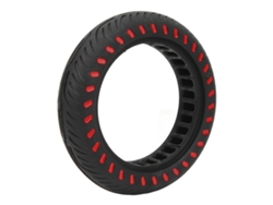 Neumático Macizo De 8,5 X 2,0 Pulgadas Para Patinete Eléctrico, Llanta De 8,5 Pulgadas, Resistente A Impactos, Alto Agarre, Rojo.