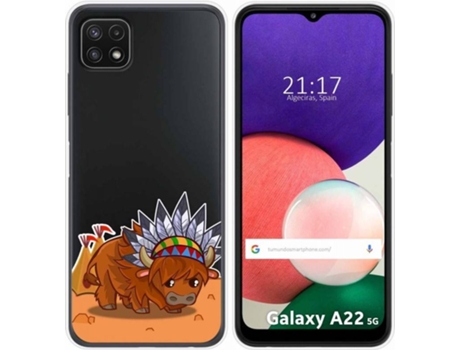Carcasa Samsung Galaxy A22 5G TUMUNDOSMARTPHONE Bufalo Multicolor