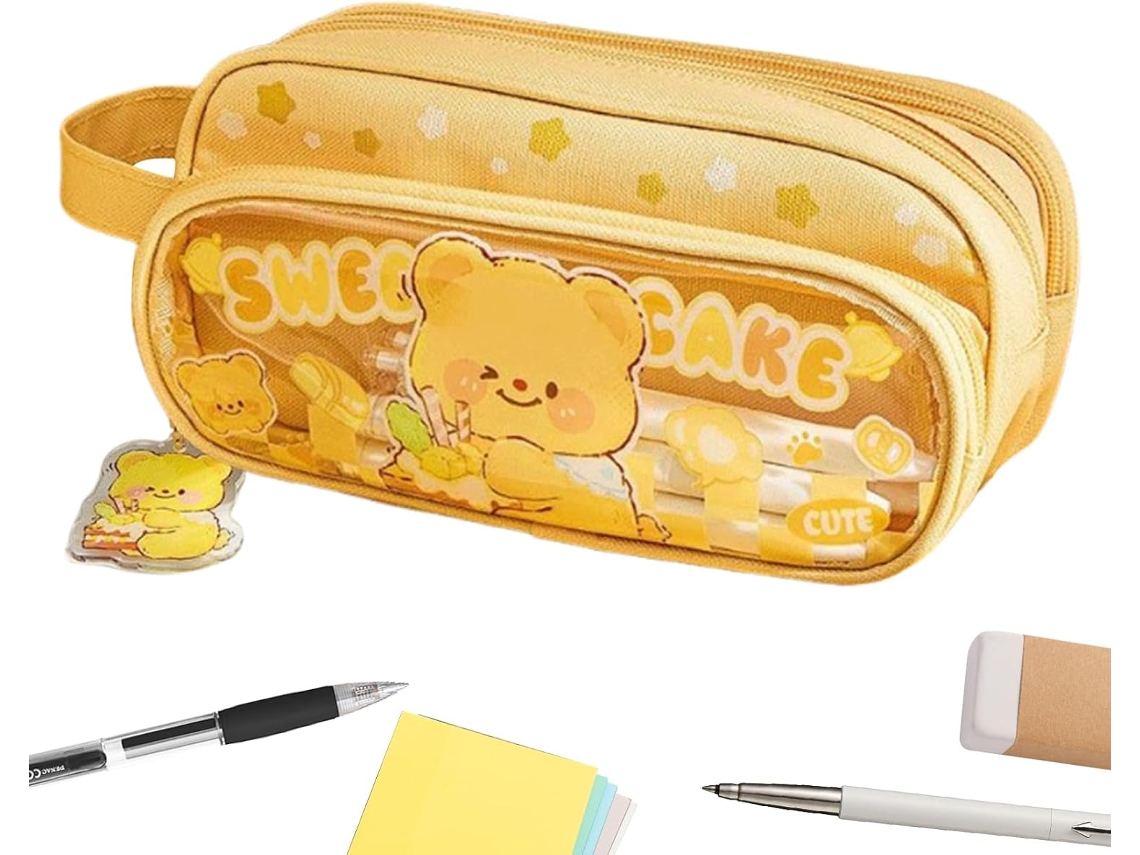 Estuche para lápices y bolígrafos con forma de animal, con cremallera, organizador de reglas, Vayotoy