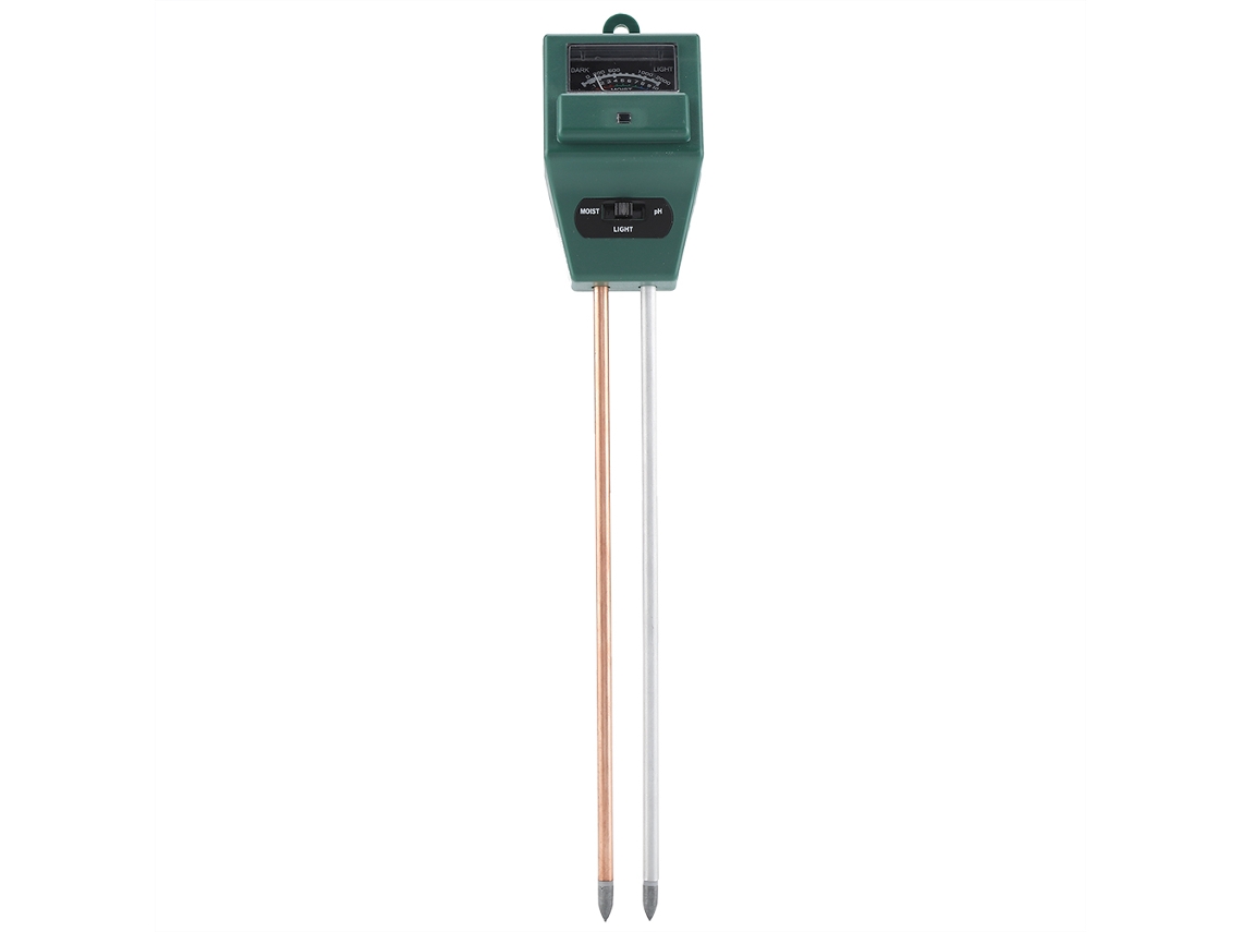 Medidor De Suelo 3 En 1 Con Sensor De Humedad, Ph Y Luz Solar Para Jardín, Plantas Y Flores.