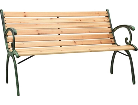 Banco de exterior VIDAXL Marrón Madera (123x54x77 cm)