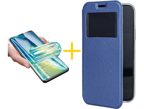 Carcasa + Protector de Pantalla para Samsung Galaxy S22 Plus 5G ACCETEL Azul