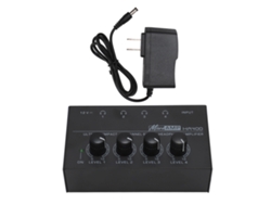 Amplificador De Auriculares Estéreo De 4 Canales, Bajo Nivel De Ruido, Potente Para Estudio Y Escenario, 100-240 V, Enchufe Estadounidense.