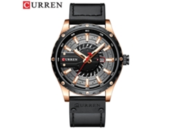 (Estilo 4) Reloj de hombre resistente al agua con calendario, sencillo reloj de negocios de cuero.