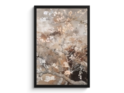 Póster Enmarcado Almendro En Flor - Arte - Van Gogh - Beige - Abstracto 40x60 Cm