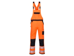 Peto Portwest Pw3 de alta visibilidad, seguridad y comodidad, amarillo y negro, talla S