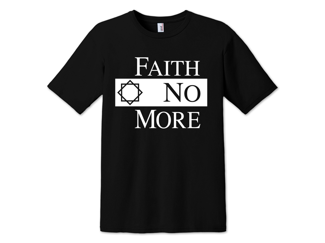 Faith No More Classic Logo Black T-shirt Rockinstone Unisex Adults Best Sellers Size:m