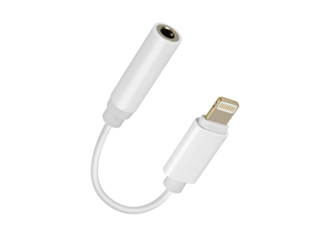 Adapatador AVIZAR de Audio Lightning Macho A Conector Hembra de 3,5 Mm Para Iphone (Blanco)