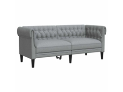 Maison Exclusive - Sofá Gris Claro 182,5 X 74,5 X 74,5 Cm Poliéster