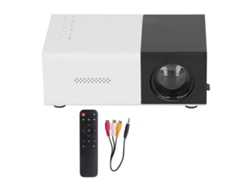 Proyector Mini Portátil 1080p Con Altavoces Integrados Para Películas Negro Plug Eu 100-240v