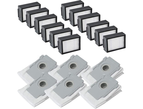 Sacos de pó para descarte de filtro para irobot roomba i7 i7+ e5 e6 base limpa