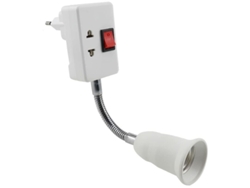 Casquillo E27 Con Interruptor Ajustable De 360 Grados (bombilla No Incluida) Para Escritorio, Dormitorio O Lectura.