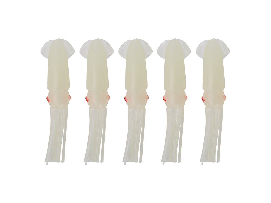 Isca De Lula Luminosa Realista De Pvc Para Pesca Em Água Salgada Isca Macia (12cm)