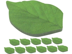 Con 12 blocs de notas adhesivas verdes en una forma especial para la decoración del hogar y la escuela de Gokoco.