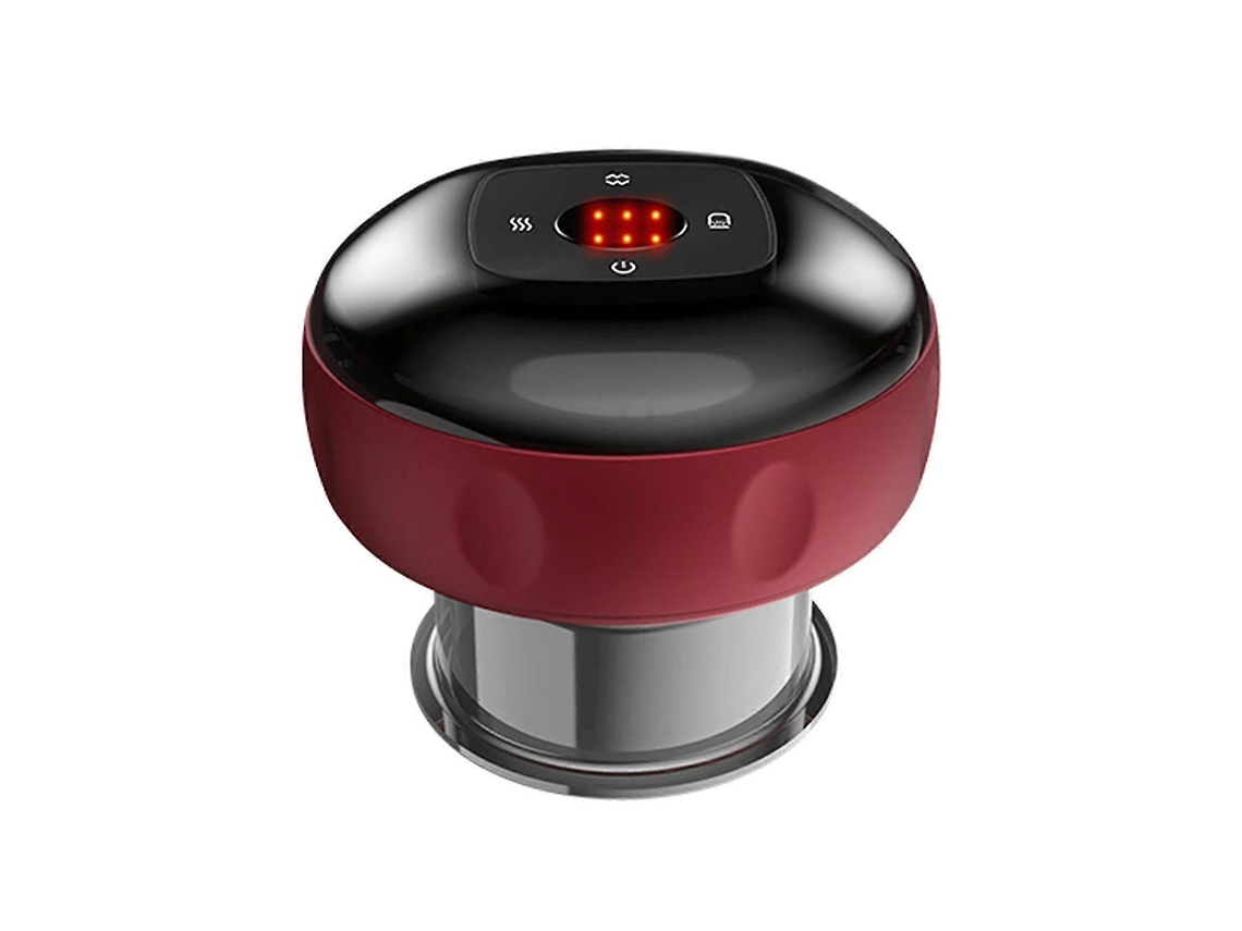 Masajeador eléctrico recargable con luz roja y terapia de vibración