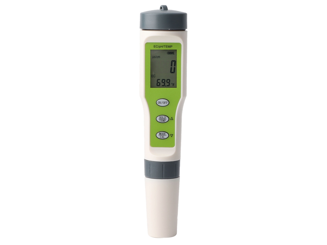 Medidor Digital Portátil 3 En 1 Para Ec, Ph Y Temperatura. Lápiz Para Análisis De Calidad Y Pureza Del Agua.