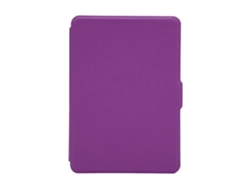 Cubierta Protectora Para E-book Ligera Y Delgada Para Kindle Paperwhite 123, Funda De Cuero Pu Con Patrón Cruzado