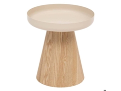 Mesa auxiliar Hercyna Beige 41.840x40cm ATMOSPHERA Interior Creator Beige ATMOSPHERA Interior Creator