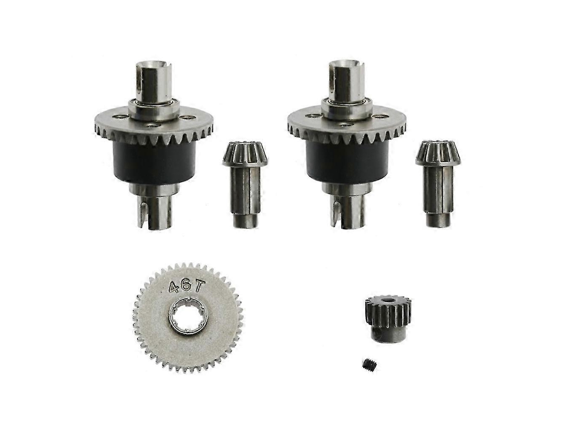 Conjunto diferencial y de metal compatible con las actualizaciones del coche RC Scy 16101 16201 Pro 1/16