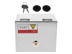 Caja Protectora De Acero Inoxidable Con Cerradura Para Toma De Corriente Exterior, Resistente Al Agua.
