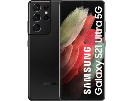 Smartphone SAMSUNG Galaxy S21 Ultra 5G (6.8'' - 12 GB - 256 GB - Negro)