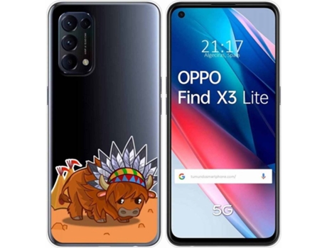 Carcasa Oppo Find X3 Lite TUMUNDOSMARTPHONE Bufalo Multicolor