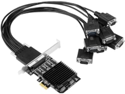 Tarjeta De Expansión De Control Serie Db9 Rs232 De 8 Puertos Pcie Con Chipset Pci-express Com