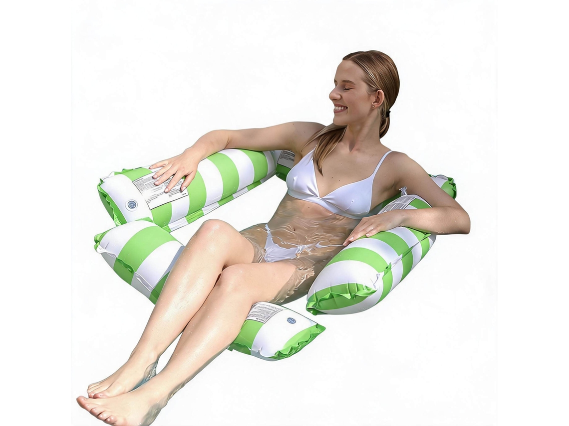 Flotador para adultos para relajarse en la piscina y en la playa HENTEN HOME 110x100 cm