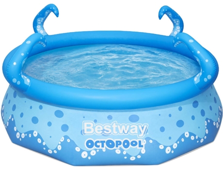 Piscina Infantil Hinchable para Niños BESTWAY OctoPool 183x33 cm con 4 Tentáculos Colo Azul con Capacidad de 3153 Litros