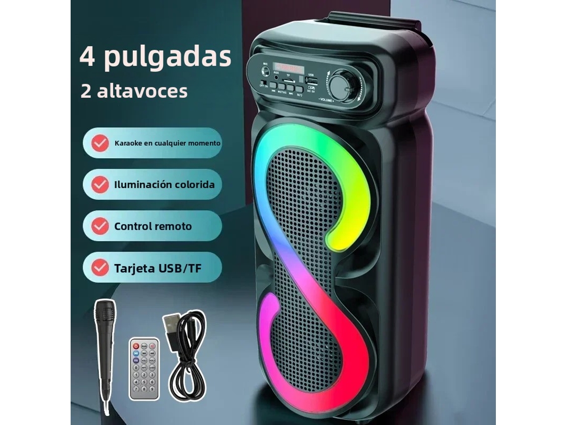 Altavoces Duales De 4 Pulgadas, Bluetooth Integrado