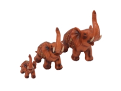 Figuras decorativas de elefantes para mesa - 3 piezas