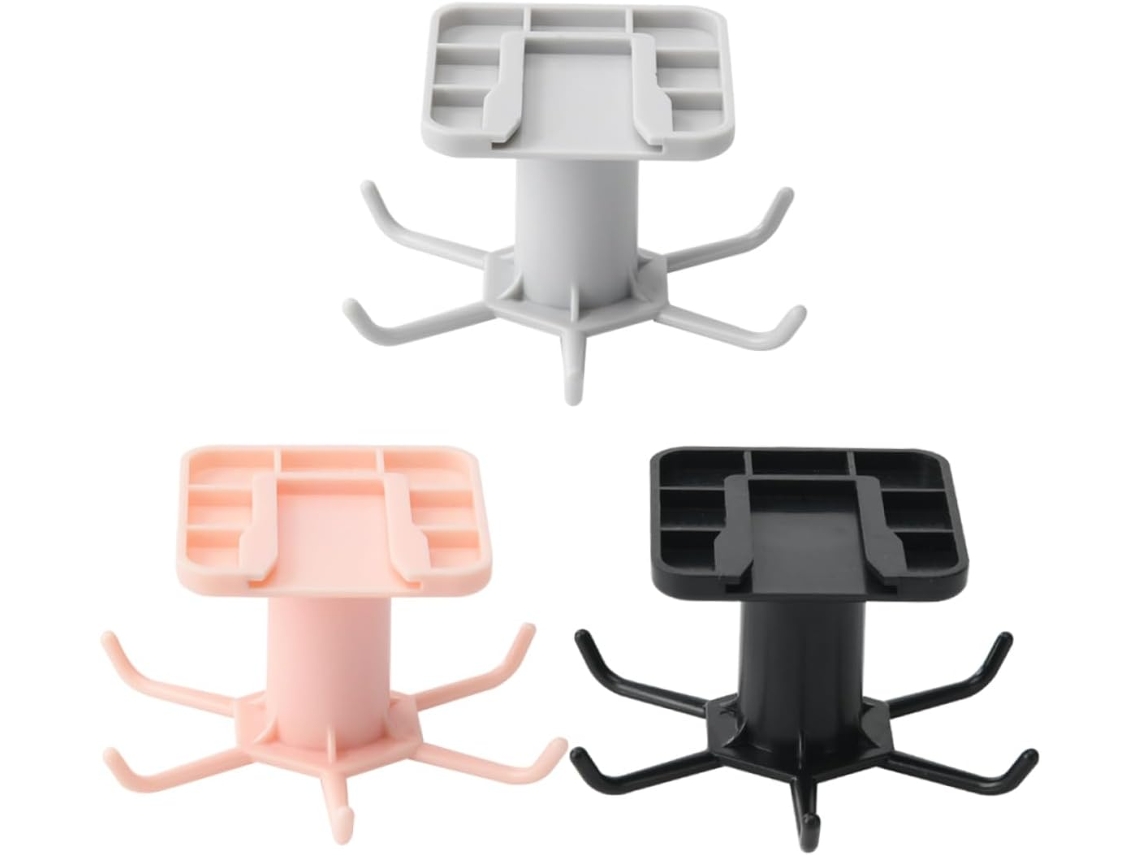 Juego de 3 ganchos giratorios para cocina y baño, colores surtidos. Gokoco