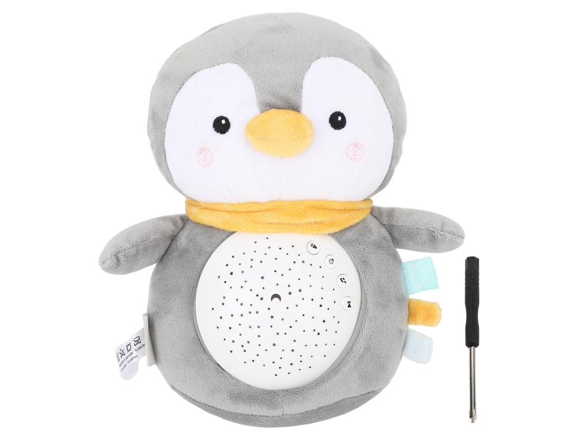 Juguete De Proyección Musical Con Luz, Peluche De Pingüino Cute, Juguete Suave Para Niños Y Bebés Con Sonido Y Proyección
