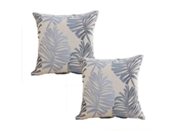 2 Fundas De Almohada Cuadradas De Lino Para Oficina