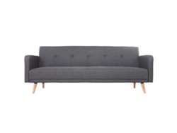 Sofá Convertible 3 Plazas Diseño Escandinavo Gris Oscuro Ulla MILIBOO