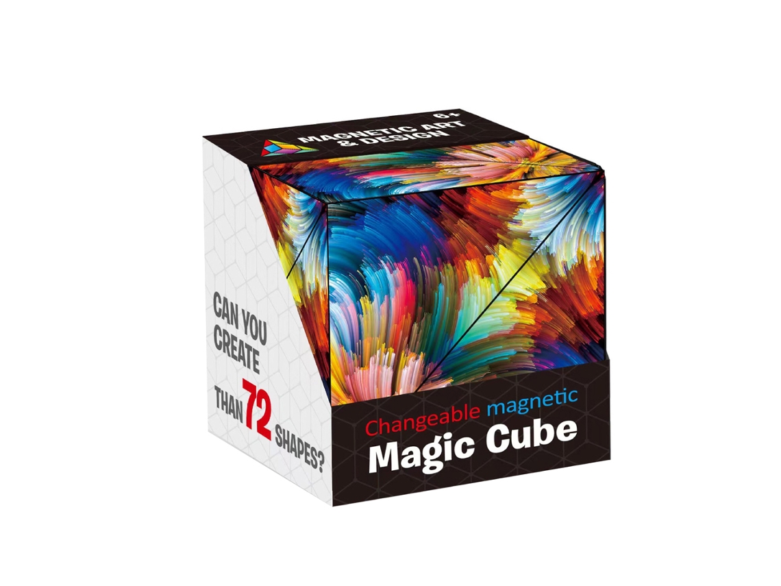 Cubo Magnético Bloco De Construção Puzzle Brinquedo Alivio De Estresse Para Adultos E Crianças