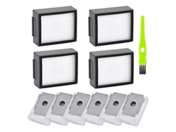 Pacote com 6 Sacos de Vácuo + 4 Filtros Hepa para Irobot Roomba I7 I7+ J7