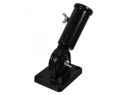 Soporte De Palo De Bandera Ajustable De Aluminio Resistente Para Exterior E Interior Negro Cgo