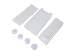 Comedero Para Pájaros Transparente Con Ventosas Resistentes Para Jardín Y Patio.
