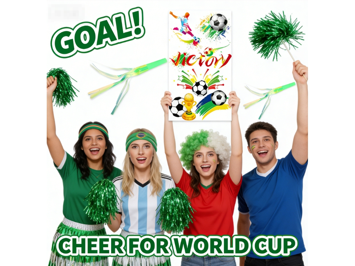 Accesorios para los aficionados de cara al Mundial de 2026: ¡Pelucas, pompones y faldas con flecos para celebrar la victoria!